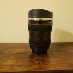 Camera Lens Stainless Steel Cup 8 Ounces