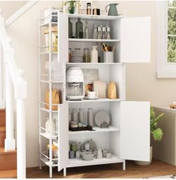 White Kitchen Pantry Cabinet