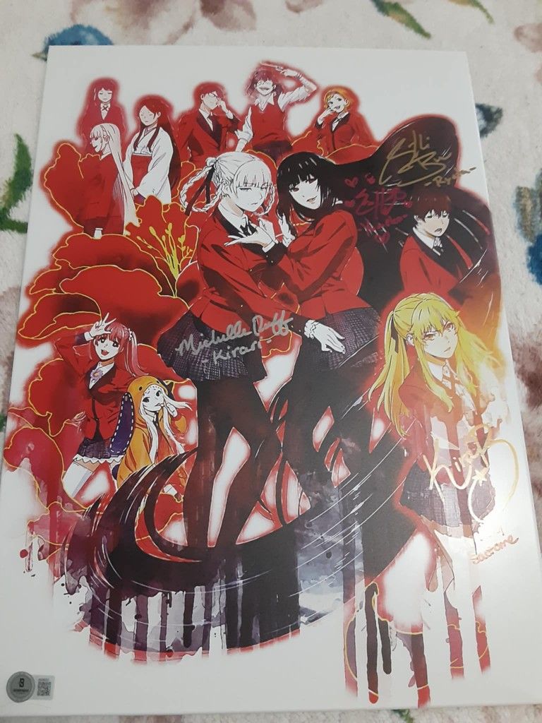 Autographed Kakegurui Anime Metal Displate