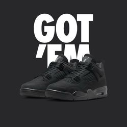 Air Jordan 4 Retro GS ‘Black Cat’ 2025