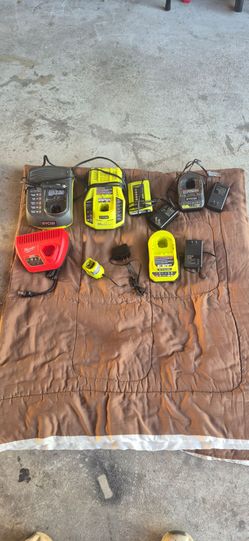 Ryobi and Milwaukee Battery Charger Lot