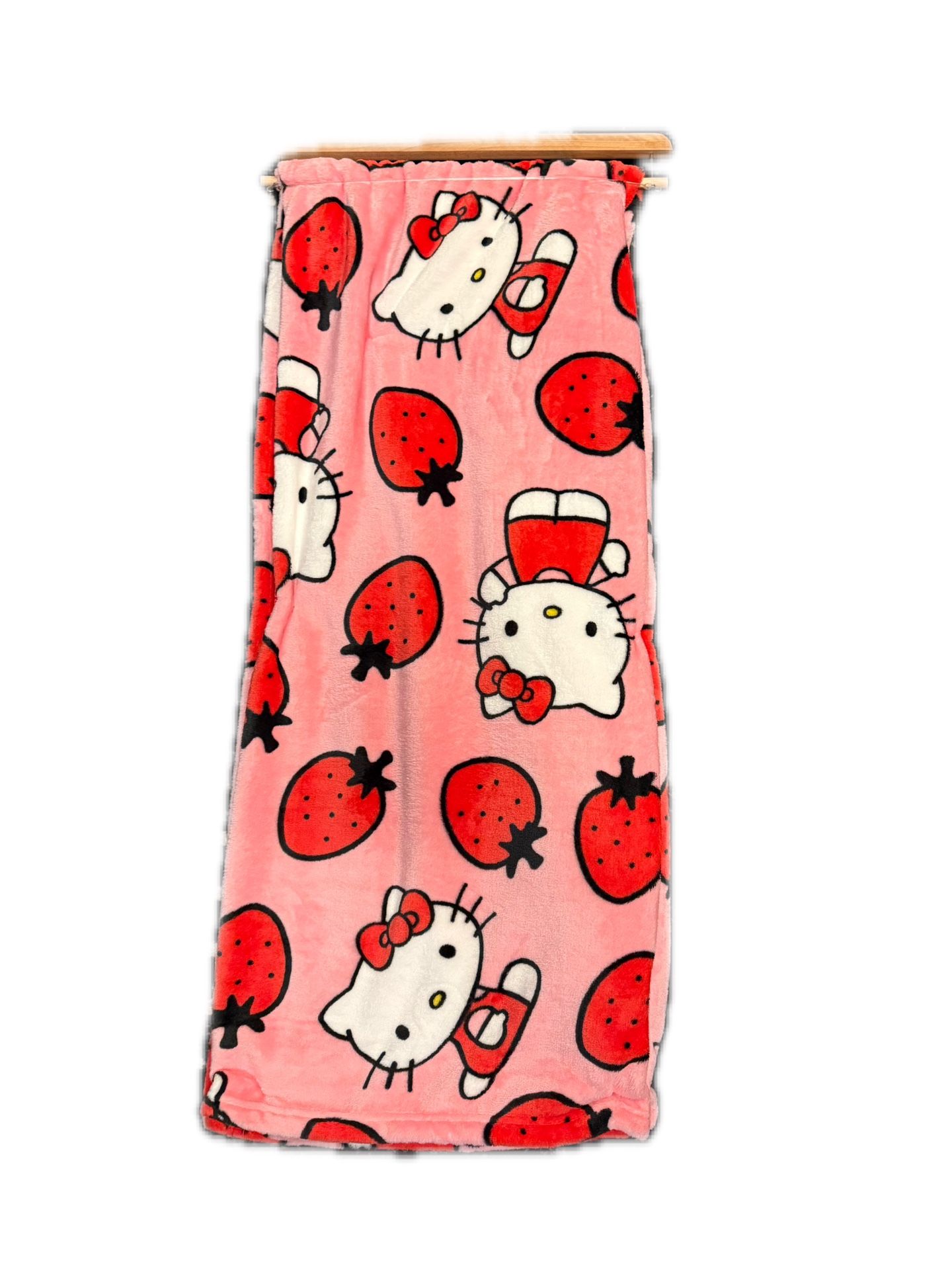 Hello Kitty Very Berry Fleece Blanket Silk Touch Throw Saniro Soft BNWT 50inx70