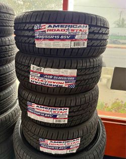 195/55/15 American HT 4 NEW TIRES INSTALLED AND BALANCED INCLUDED