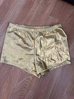 Leg Avenue Gold Metallic Shorts Medium