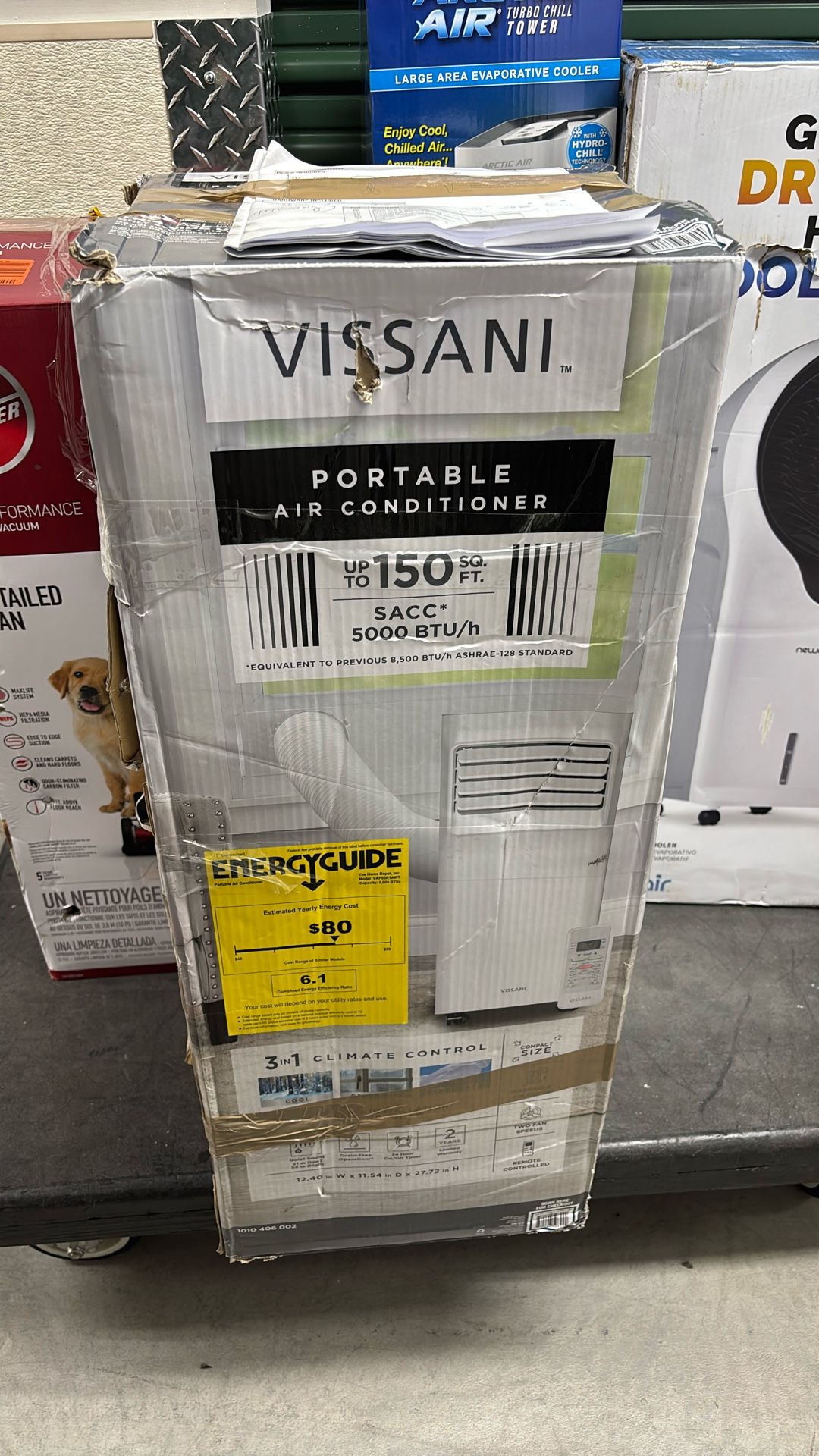 Vissani Portable Air Conditioner Up to 150 Sq Ft