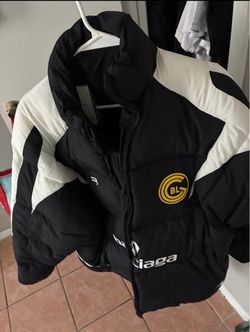 Balenciaga Puffer Jacket Black and White