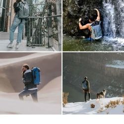 Earth Pak Waterproof Backpack: 35L  Heavy Duty Roll-Top Closure Easy Access Front-Zippered Pocket