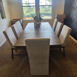 Dining table with 8 chairs