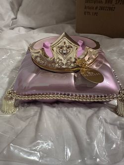 Disney Bath & Body Works Princess Aurora Crown 3-Wick Candle Holder Pedestal NIB