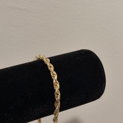 10k Gold Rope Bracelet