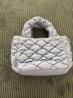 Lavender Quilted Mini Tote Bag