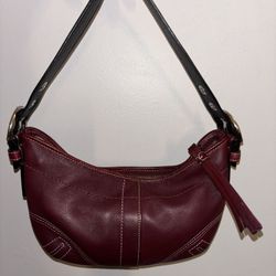 Coach Burgundy Soho Hobo Bag