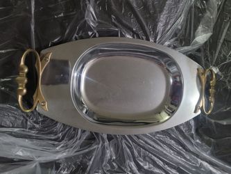 Silver serving dish
