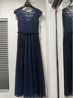 Dress Women's Size S Maxi Long Dress Blue