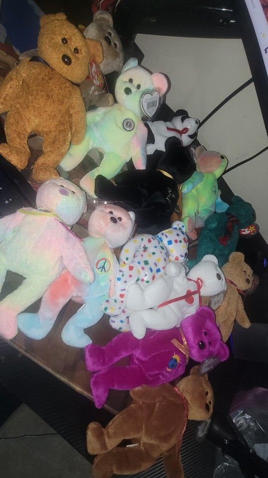 Ty Beanie Babies Rare Collectors With Tags All From The 90s