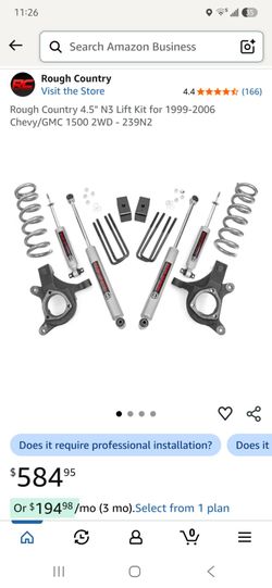 6" Rough Country Lift Kit 06 Silverado