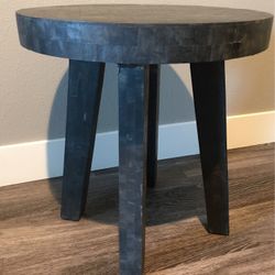 1960’s MCM Black Bull Horn Side Table
