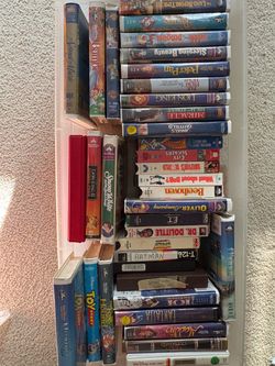 Lot of VHS tapes