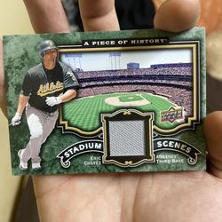 Eric Chavez Card (piece Of History Card)