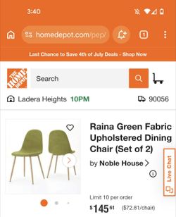 Green Midcentury Modern Dining Chairs