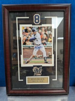 Ryan Braun Signed Picture Authenticated