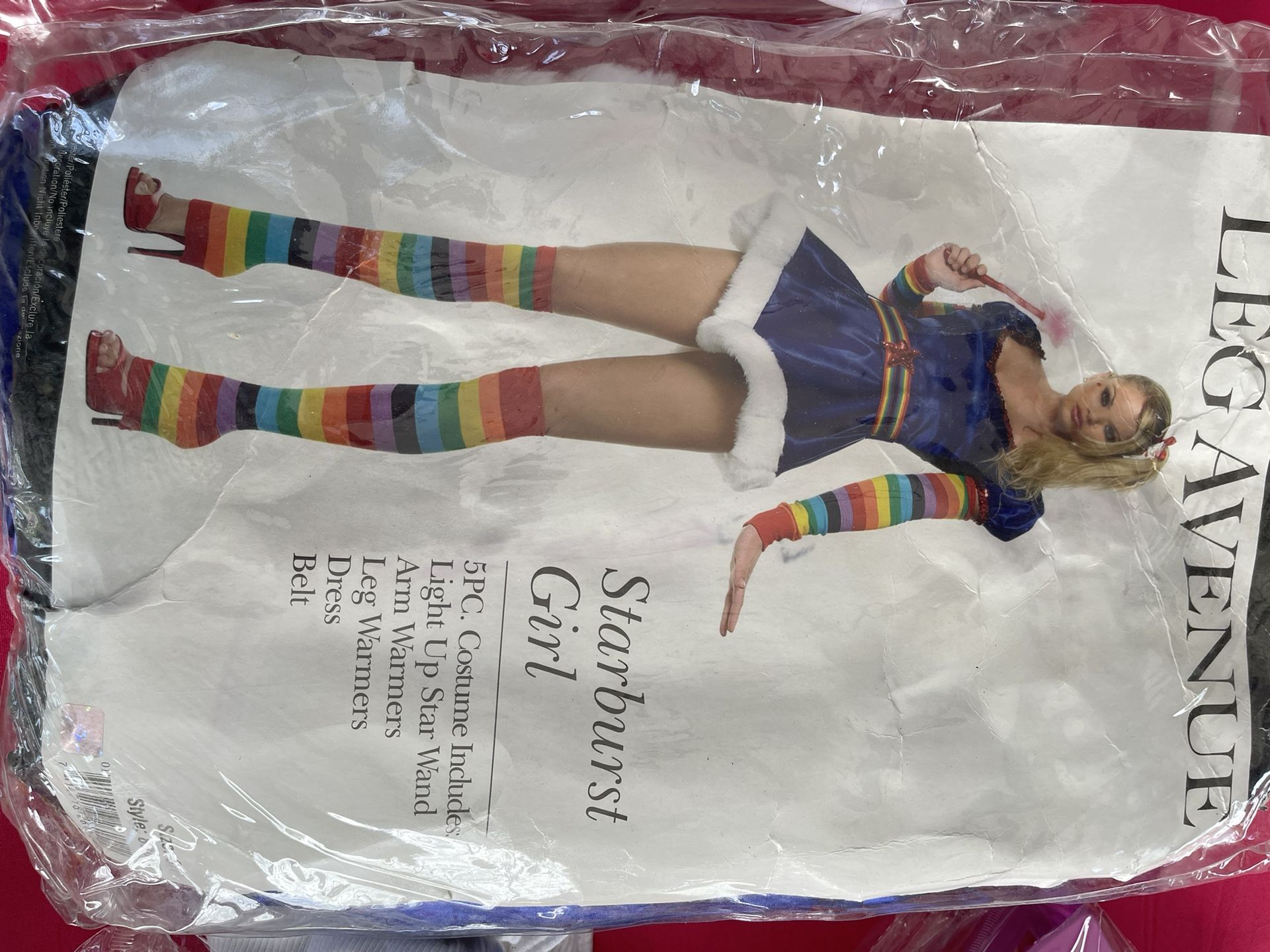 Leg Avenue Starburst Girl Rainbow Size S/M