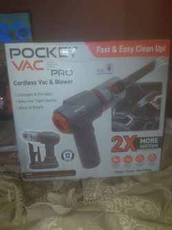 Pocket Vac cordless vac and blower