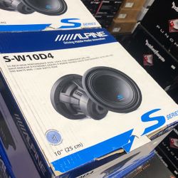 Alpine S-w10d4 On Sale Today For 129.99