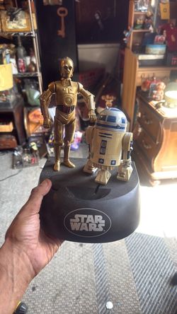 Star Wars bank moves with batteries never used just dusty