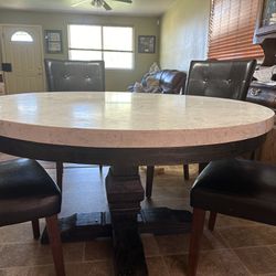 GENUINE MARBLE DINING ROOM TABLE