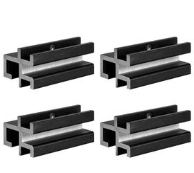 4PCS Non Rotating Hole Bracket Tri-fold Truck Bed Black Tonneau Tacoma Tundra
