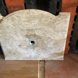 Beautiful marble top sink and cabinet