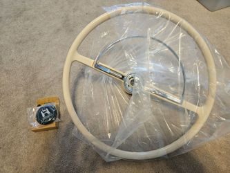 VW Steering Wheel Ivory.... New