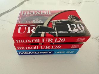 Maxwell Memorex Cassette Blank Media NEW/SEALED