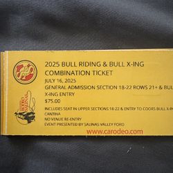 Rodeo Tickets For Wednesday 