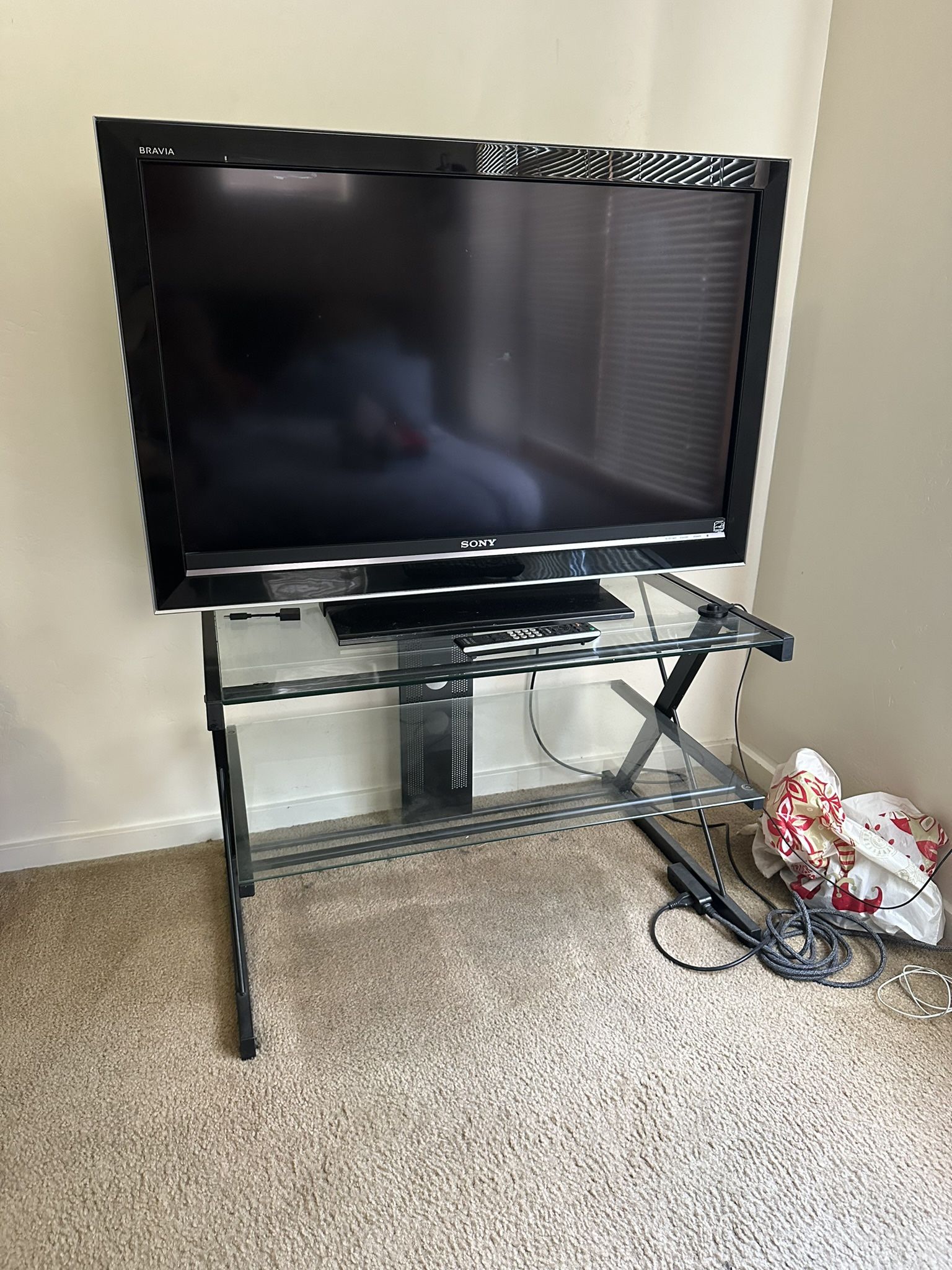 Glass TV Stand