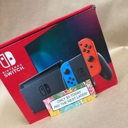 Nintendo Switch V2 Gaming Console New - Pay $1 today and pay the rest later -
