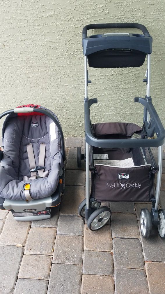 Car seat, base and stroller