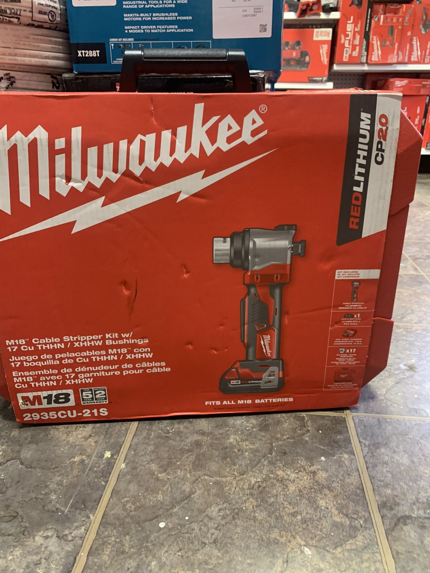 Milwaukee New Cable Stripper Kit m12 , Battery And Charger