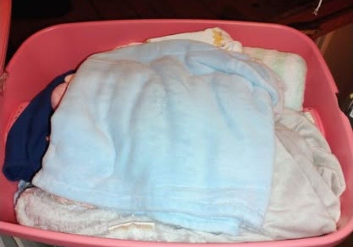 Bin Of Baby Blankets
