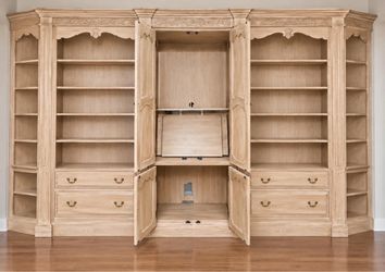 Beautiful White Oak Custom Built Wall Unit…14’