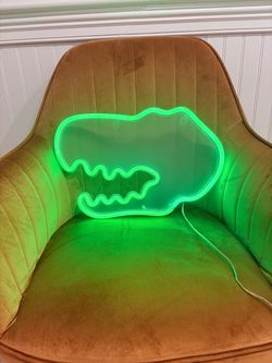 Green Dinosaur Neon LED Sign