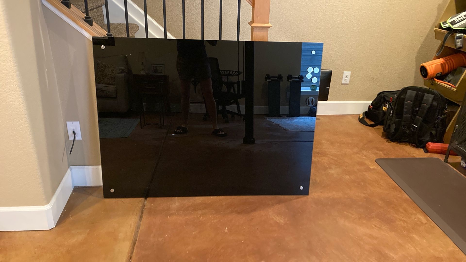 Magnetic Black Glass Board 36”X48”