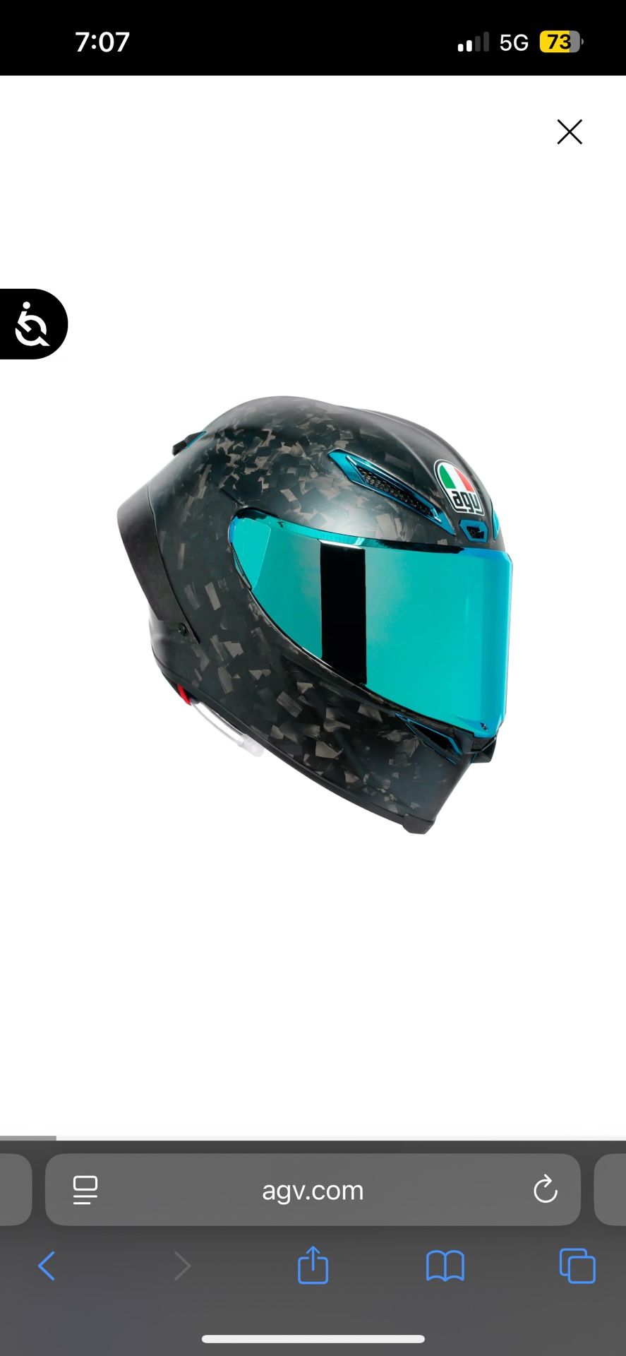 AGV PISTA GP RR FUTURO CARBONIO SIZE MEDIUM