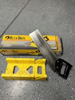 12” Mitre Box And 14” Back Saw Buck Bros Home Improvement Construction DIY 