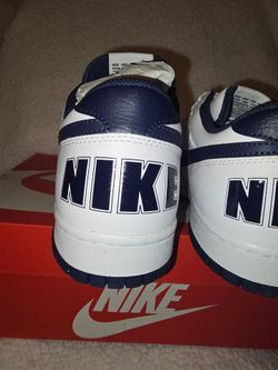 Big Nike Low White/Black (Midnight Navy) Men's Size 13/Women's Size 14.5