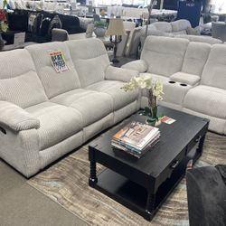 Reclining Sofa Loveseat! $1,699! Easy Financing! 💙🏠✨