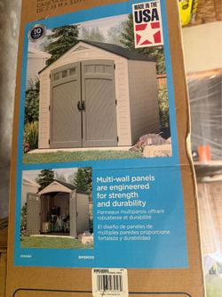 Suncast Vista 7 ft. W x 10 ft. D Plastic Resin Storage Shed with Floor (74 sq. ft.) in Colonnade (Beige)