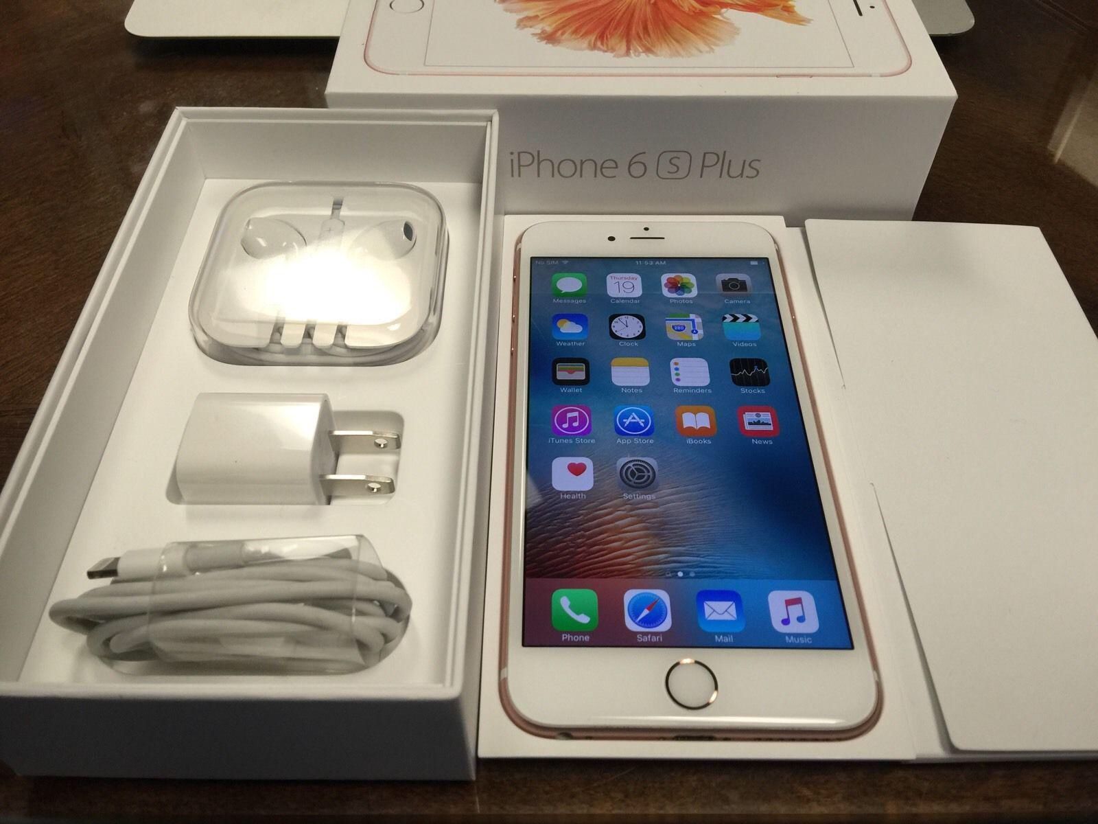 IPhone  6s Plus Factory Unlocked + box and accessories + 30 day warranty