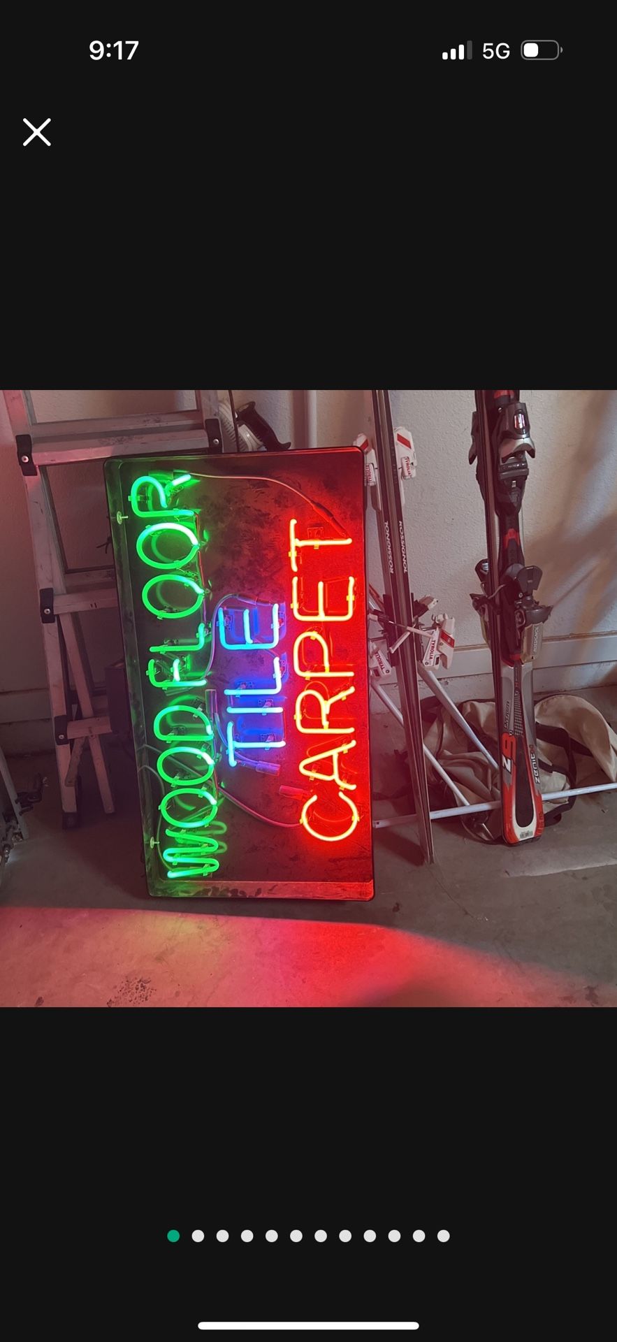 Neon Sign Flooring Store. Real Neon 1800 New 250